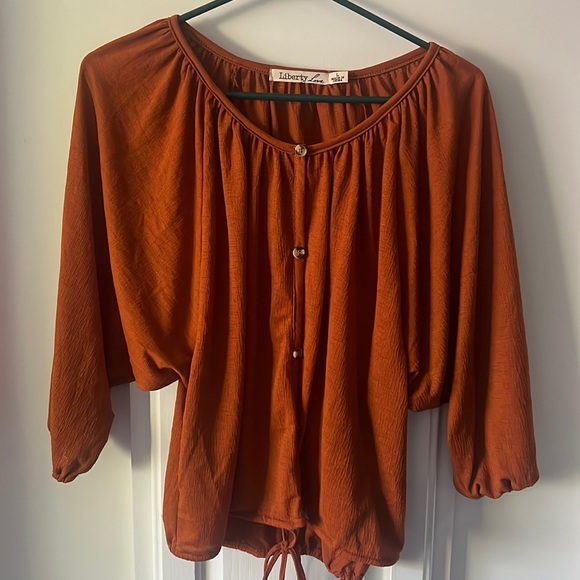 Liberty Love Tops Sale 5 For 2 Burnt Orange Color Dress Shirt